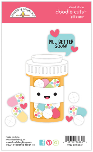 Pre-Order NEW Doodlebug Happy Healing Pill Better Stand Alone Doodle Cuts