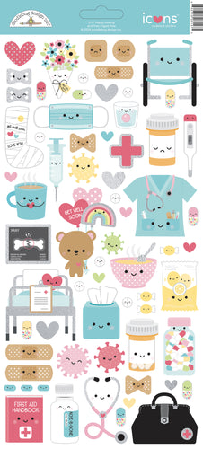 Pre-Order NEW Doodlebug Happy Healing Icon Stickers