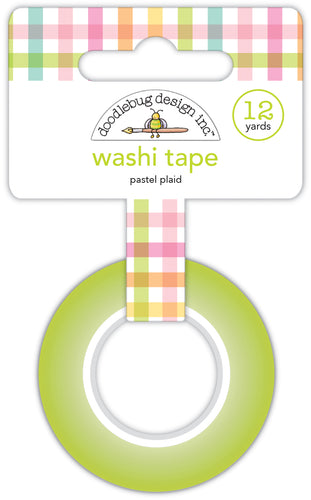 Pre-Order NEW Doodlebug Bunny Hop Pastel Plaid Washi Tape