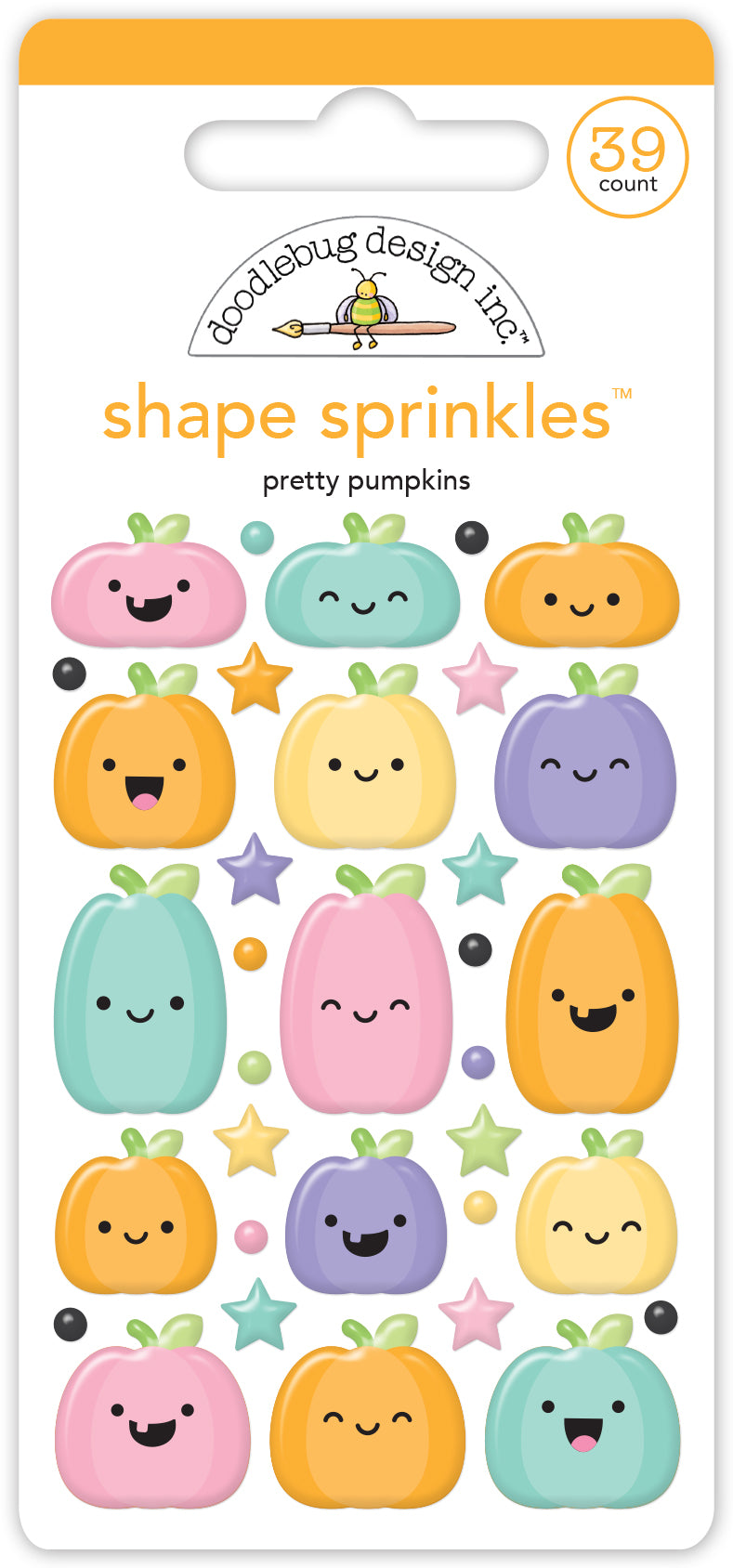 Sweet & Spooky Pretty Pumpkins Shape Sprinkles