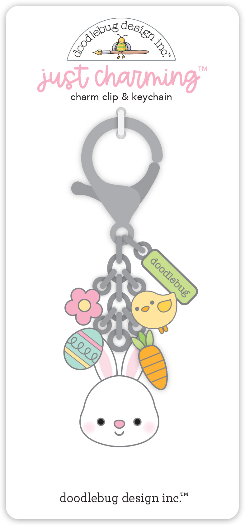 Pre-Order NEW Doodlebug Bunny Hop Key Chain Charm