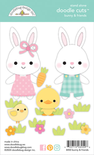 Pre-Order NEW Doodlebug Bunny Hop Bunny & Friends Doodle Cuts
