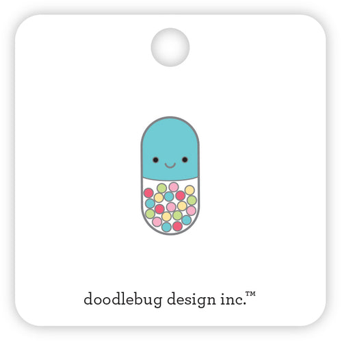 Pre-Order NEW Doodlebug Happy Healing Happy Pill Collectible Pin