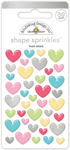 Pre-Order NEW Doodlebug Happy Healing Heart Attack Shape Sprinkles