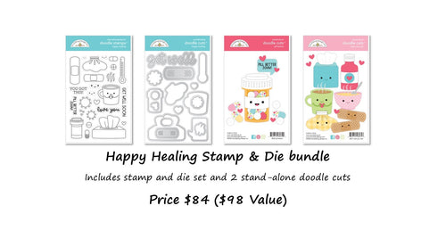 Pre-Order NEW Doodlebug Happy Healing Stamp & Doodle Cuts Bundle