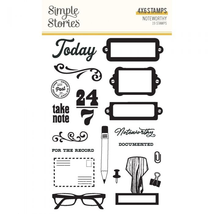 Simple Stories Noteworthy Stamp Set