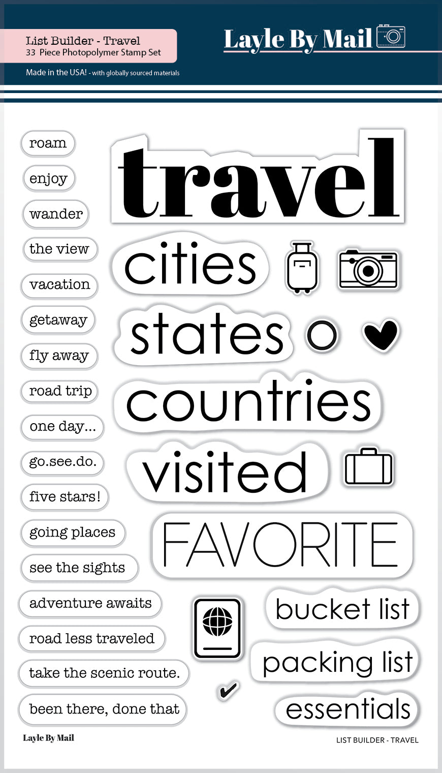Layle By Mail List Builder Travel Stamps