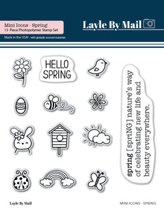 Layle By Mail Spring Mini Icons Stamp Set