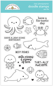 Pre-Order Doodlebug Seaside Summer Sea Life Stamps
