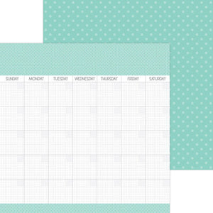 Doodlebug Day to Day Double Sides Calendar Pages - Pistachio