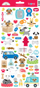 Pre-Order Doodlebug Doggone Cute Icon Stickers