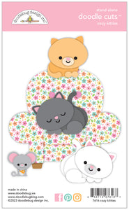 Doodlebug Pretty Kitty Cozy Kitties Stand Alone Doodle Cuts