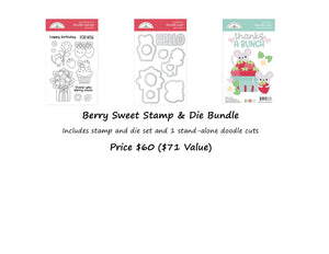 Pre-Order Doodlebug Berry Sweet Stamp & Die Bundle