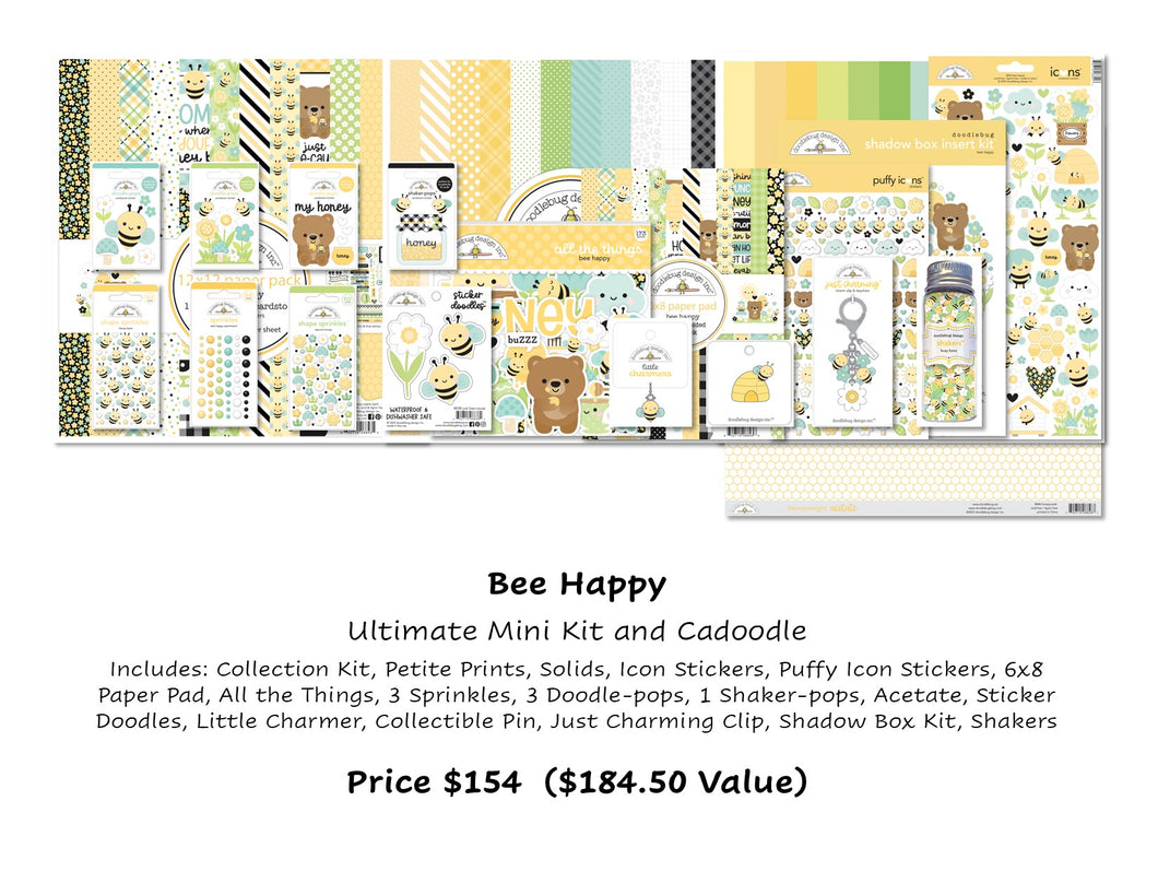 Pre-Order Doodlebug Bee Happy ULTIMATE Mini Kit & CaDoodle