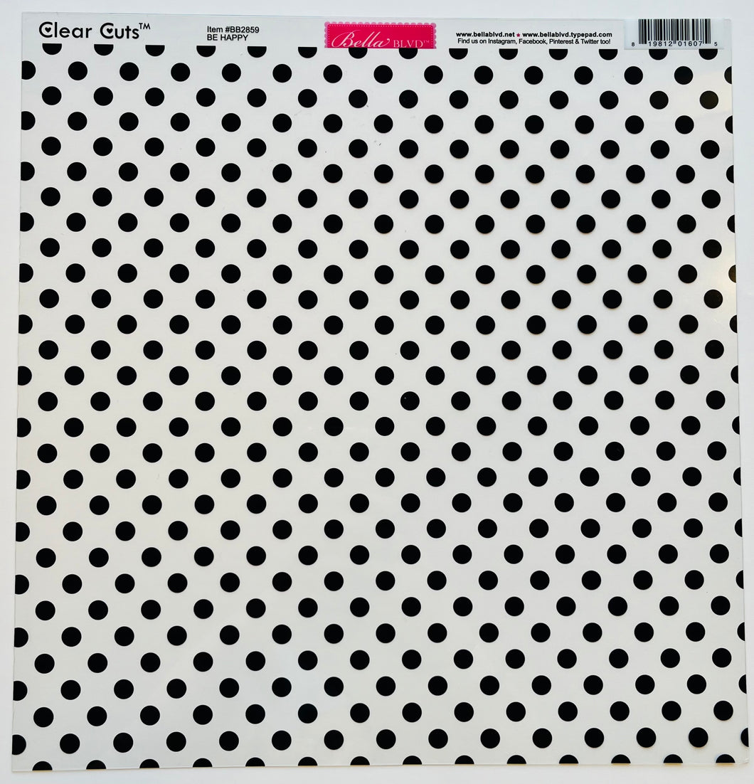 Bella Blvd Clear Cuts Be Happy Black Dot Acetate