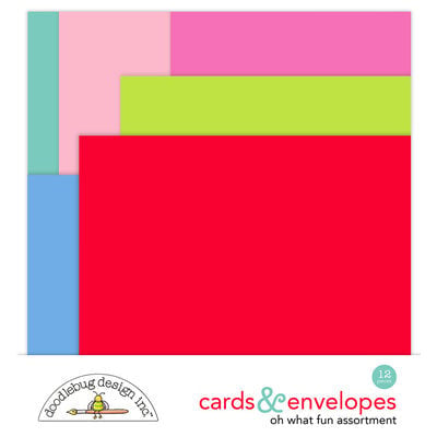 Pre-Order NEW Doodlebug Oh What Fun Card & Envelope