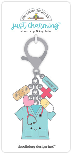 NEW Doodlebug Happy Healing Just Charming Clip Key Chain - OUT OF STOCK - COMING BACK SOON!!!