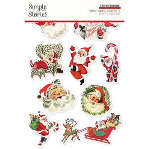 Simple Stories Simple Vintage Holly Jolly Stickerbook