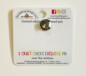 Doodlebug Exclusive 3CC Over the Rainbow Sunshine Pin
