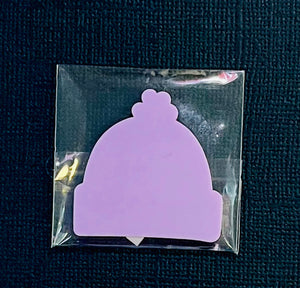 Small Acrylic Stocking Cap 1.5” Light Purple