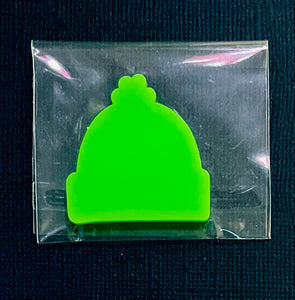 Small Acrylic Stocking Cap 1.5” Lime Green