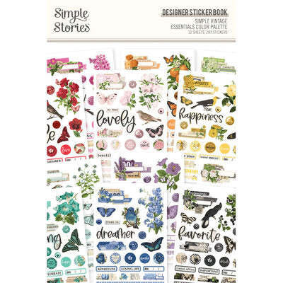Simple Stories Vintage Essentials Color Palette Stickerbook