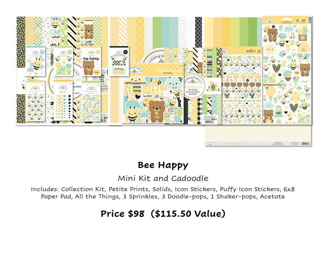 Pre-Order Doodlebug Bee Happy Mini Kit & CaDoodle