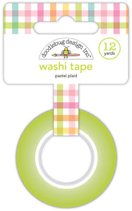 Pre-Order NEW Doodlebug Bunny Hop Pastel Plaid Washi Tape