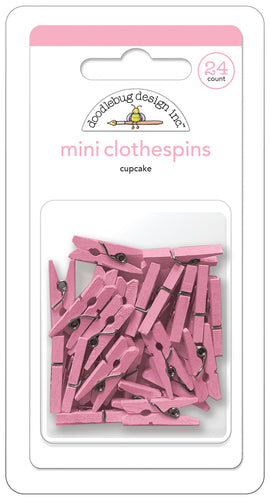 Doodlebug NEW Mini Clothespins Cupcake
