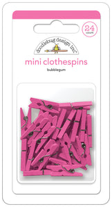 Doodlebug NEW Mini Clothespins Bubblegum