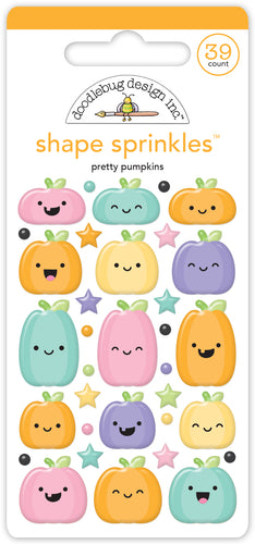 Sweet & Spooky Pretty Pumpkins Shape Sprinkles
