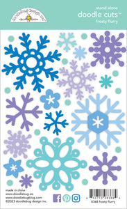 Snow Much Fun Frosted Flurry Doodle Cuts