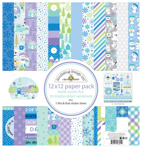 Doodlebug Snow Much Fun 12x12 Paper Pack