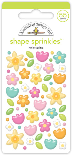 Pre-Order NEW Doodlebug Bunny Hop Hello Spring Shape Sprinkles