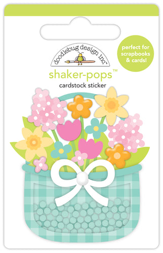 Pre-Order NEW Doodlebug Bunny Hop Blooming Basket Shaker-Pop