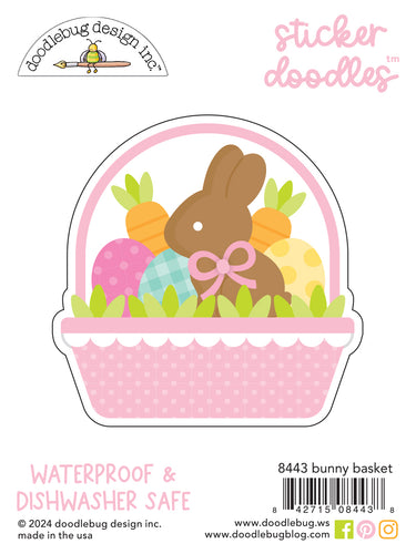 Pre-Order NEW Doodlebug Bunny Hop Bunny Basket Doodle Stickers