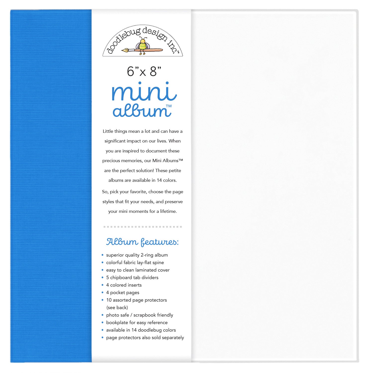 Doodlebug NEW 6x8 Album Blue Jean, image size:1484x1500