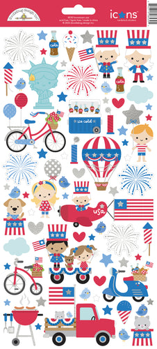 Pre-Order Doodlebug Hometown USA Icon Stickers