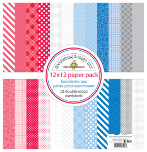 Pre-Order Doodlebug Hometown USA 12x12 Petite Print Paper Pack