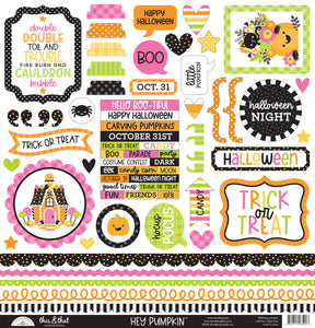 Pre-Order Doodlebug Hey Pumpkin This & That Sticker Sheet