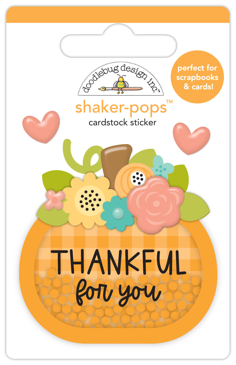 Doodlebug Farmhouse Thankful For You Shaker-Pop