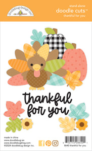 Doodlebug Farmhouse Thankful For You Doodle Cuts