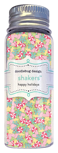 Pre-Order Doodlebug Tinsel Time Happy Holidays Shakers