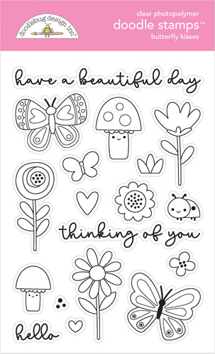 Pre-Order Doodlebug Butterfly Kisses Doodle Stamps