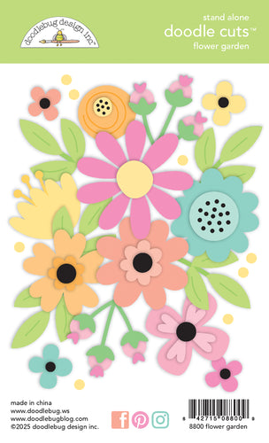 Pre-Order Doodlebug Butterfly Kisses Doodle Cuts Flower Garden