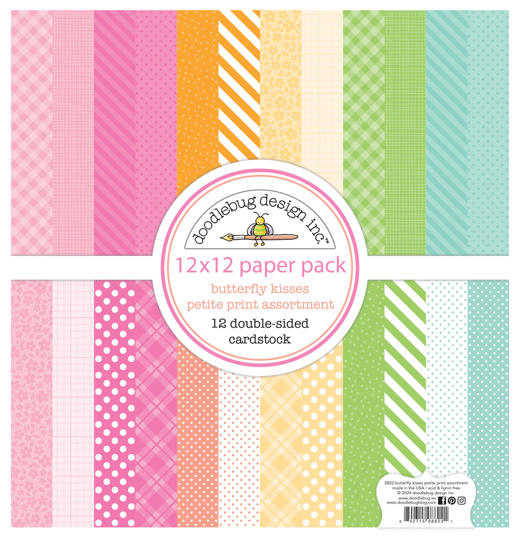 Pre-Order Doodlebug Butterfly Kisses Petite Print Paper Pack