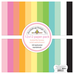 Pre-Order Doodlebug Butterfly Kisses Solids Paper Pack