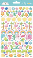 Summer Fun Puffy Icon Stickers