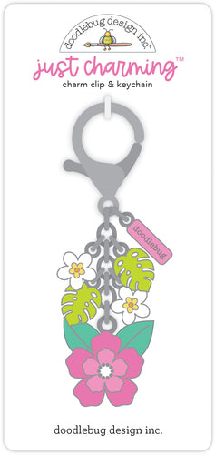 Summer Fun Aloha Just Charming Key Chain Clip
