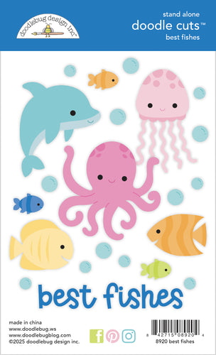 Summer Fun Best Fishes Doodle Cuts